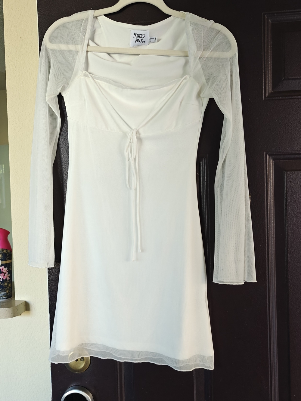 Princess Polly White Mesh Dress
